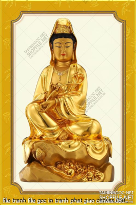 file tranh file goc in tranh phat giao canvas 060