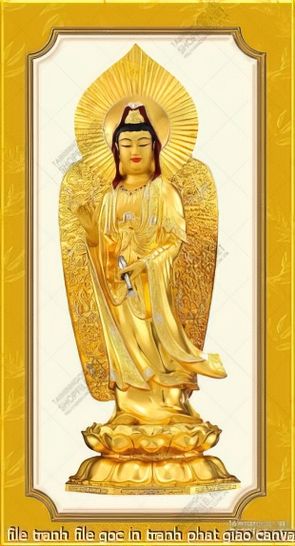 file tranh file goc in tranh phat giao canvas 067