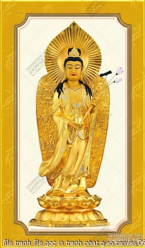 file tranh file goc in tranh phat giao canvas 069