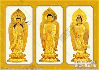 file tranh file goc in tranh phat giao canvas 084