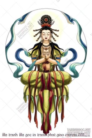 file tranh file goc in tranh phat giao canvas 088