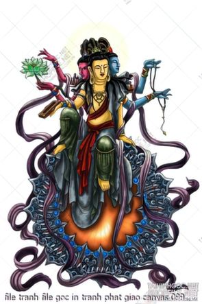 file tranh file goc in tranh phat giao canvas 099