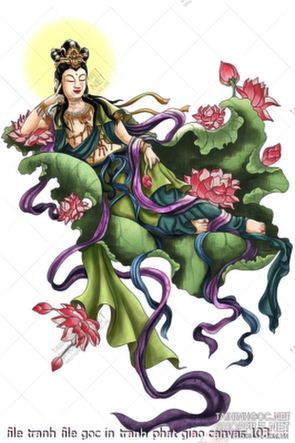 file tranh file goc in tranh phat giao canvas 103