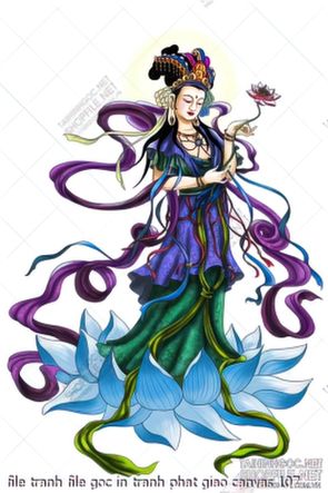 file tranh file goc in tranh phat giao canvas 107