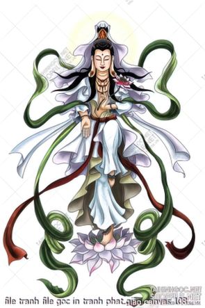 file tranh file goc in tranh phat giao canvas 108