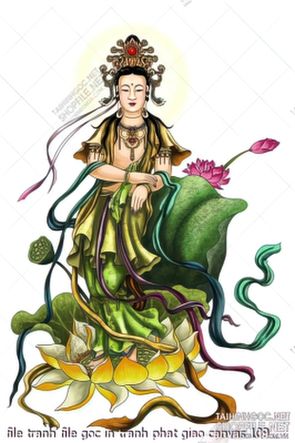 file tranh file goc in tranh phat giao canvas 109