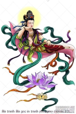 file tranh file goc in tranh phat giao canvas 111