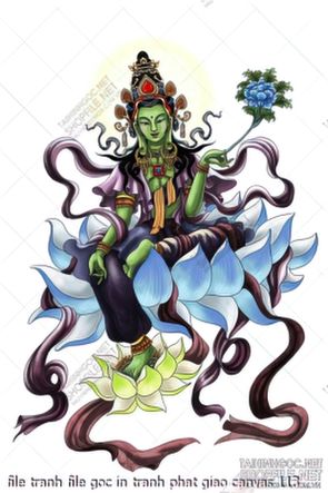 file tranh file goc in tranh phat giao canvas 113