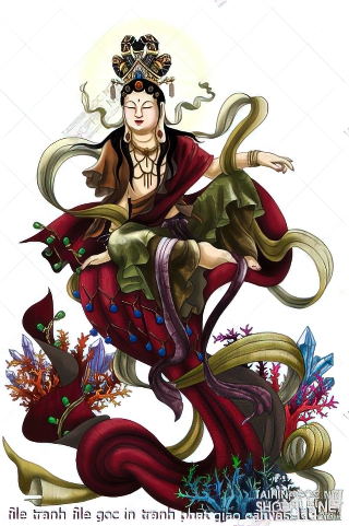 file tranh file goc in tranh phat giao canvas 114