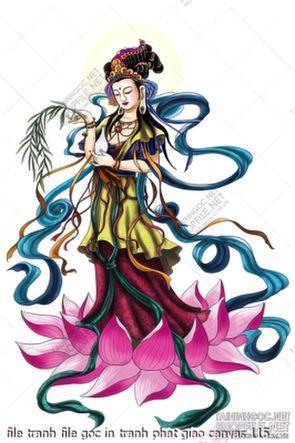 file tranh file goc in tranh phat giao canvas 115