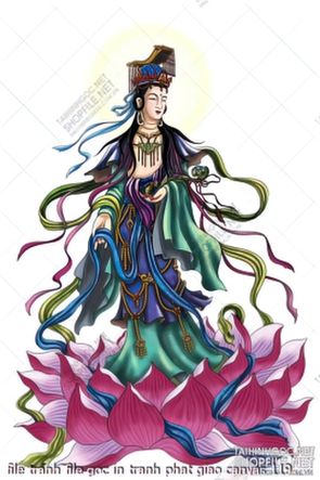 file tranh file goc in tranh phat giao canvas 119