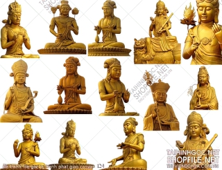 file tranh file goc in tranh phat giao canvas 124