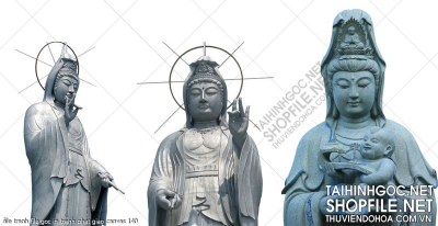 file tranh file goc in tranh phat giao canvas 140