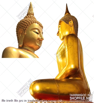 file tranh file goc in tranh phat giao canvas 142