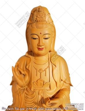 file tranh file goc in tranh phat giao canvas 148