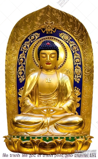 file tranh file goc in tranh phat giao canvas 161