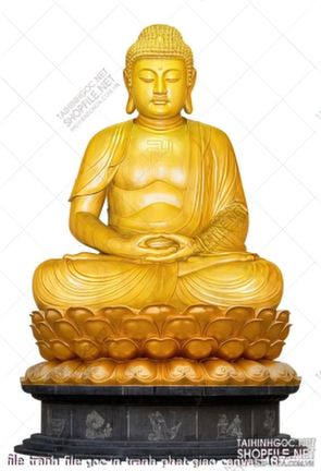 file tranh file goc in tranh phat giao canvas 187