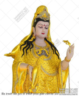 file tranh file goc in tranh phat giao canvas 188