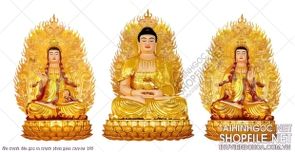 file tranh file goc in tranh phat giao canvas 198