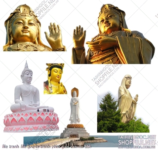 file tranh file goc in tranh phat giao canvas 226