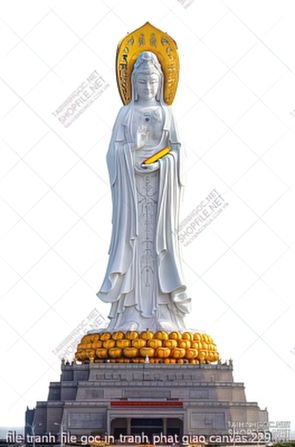 file tranh file goc in tranh phat giao canvas 229