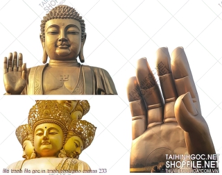 file tranh file goc in tranh phat giao canvas 233