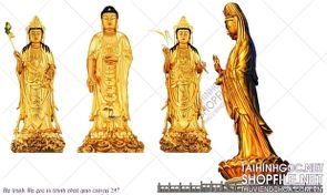 file tranh file goc in tranh phat giao canvas 247