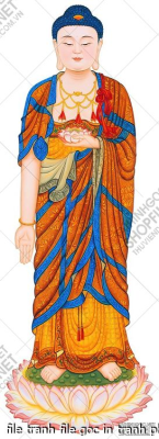 file tranh file goc in tranh phat giao canvas 262