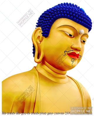 file tranh file goc in tranh phat giao canvas 269