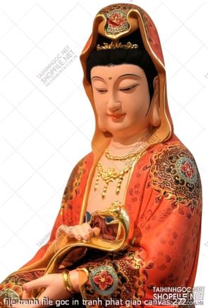 file tranh file goc in tranh phat giao canvas 272