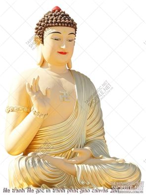 file tranh file goc in tranh phat giao canvas 280