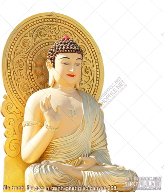 file tranh file goc in tranh phat giao canvas 293