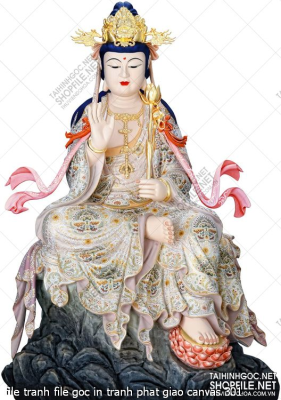 file tranh file goc in tranh phat giao canvas 301