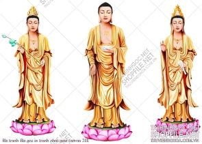 file tranh file goc in tranh phat giao canvas 311