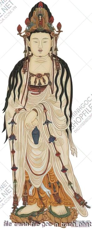 file tranh file goc in tranh phat giao canvas 316