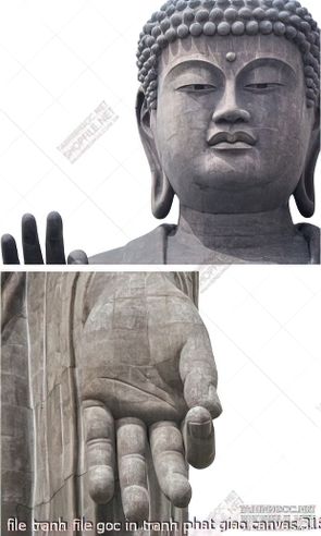 file tranh file goc in tranh phat giao canvas 318