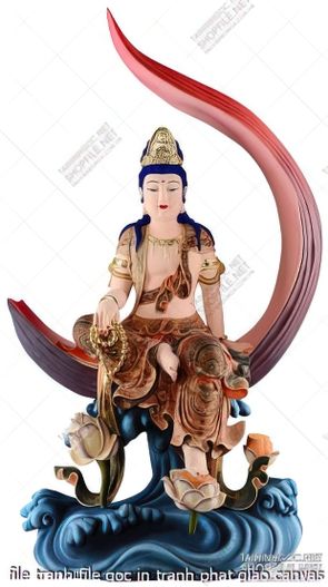 file tranh file goc in tranh phat giao canvas 321