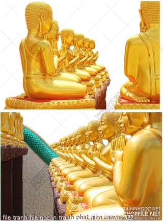 file tranh file goc in tranh phat giao canvas 322