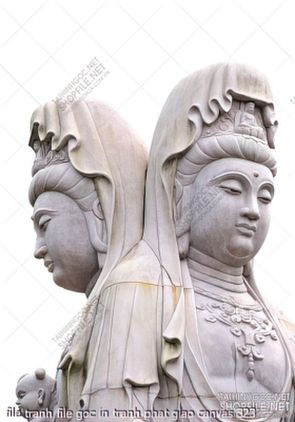 file tranh file goc in tranh phat giao canvas 323