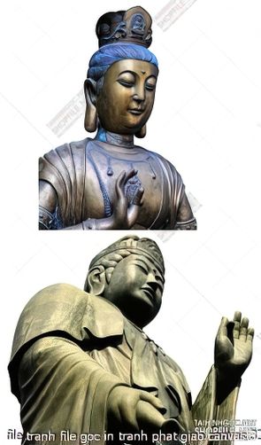 file tranh file goc in tranh phat giao canvas 327