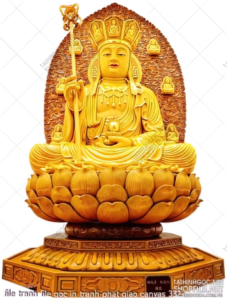 file tranh file goc in tranh phat giao canvas 332