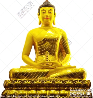 file tranh file goc in tranh phat giao canvas 333