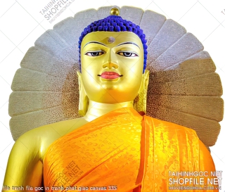 file tranh file goc in tranh phat giao canvas 335