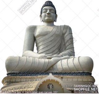 file tranh file goc in tranh phat giao canvas 337