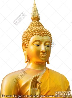 file tranh file goc in tranh phat giao canvas 347