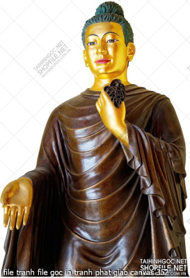 file tranh file goc in tranh phat giao canvas 352