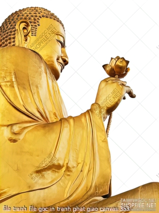 file tranh file goc in tranh phat giao canvas 353