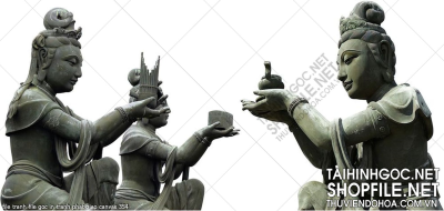 file tranh file goc in tranh phat giao canvas 354