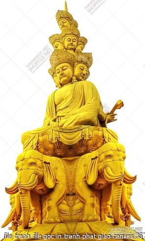 file tranh file goc in tranh phat giao canvas 357