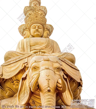 file tranh file goc in tranh phat giao canvas 363